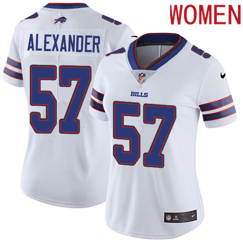 2019 Women Buffalo Bills 57 Alexander white Nike Vapor Untouchable Limited NFL Jersey